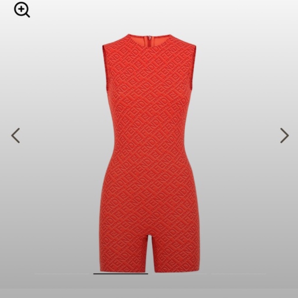 Fendi X Skims Red Jumpsuit - Picture 3 of 5